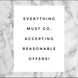 EVERYTHING MUST GO‼️